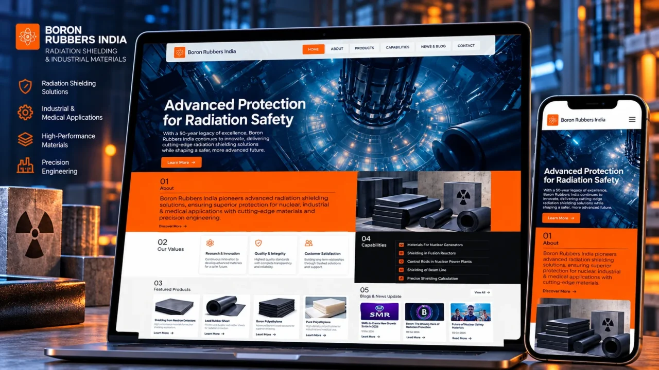 Industrial Radiation Shielding Website Showcase