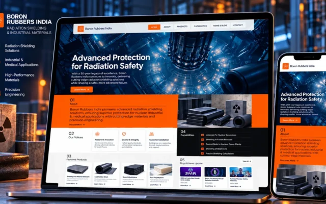 Industrial Radiation Shielding Website Showcase